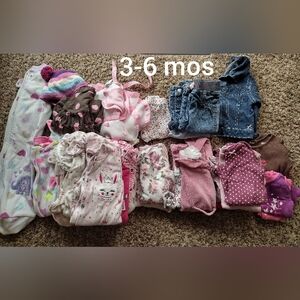 3-6 MOS BABY GIRL CLOTHES BUNDLE